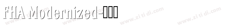 FHA Modernized字体转换